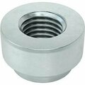 Bsc Preferred Zinc-Plated Steel Press-Fit Nut for Sheet Metal 1/4-28 Thread for 0.09 Minimum Panel Thick, 10PK 95185A390